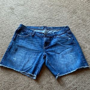 Old navy midi denim shorts.